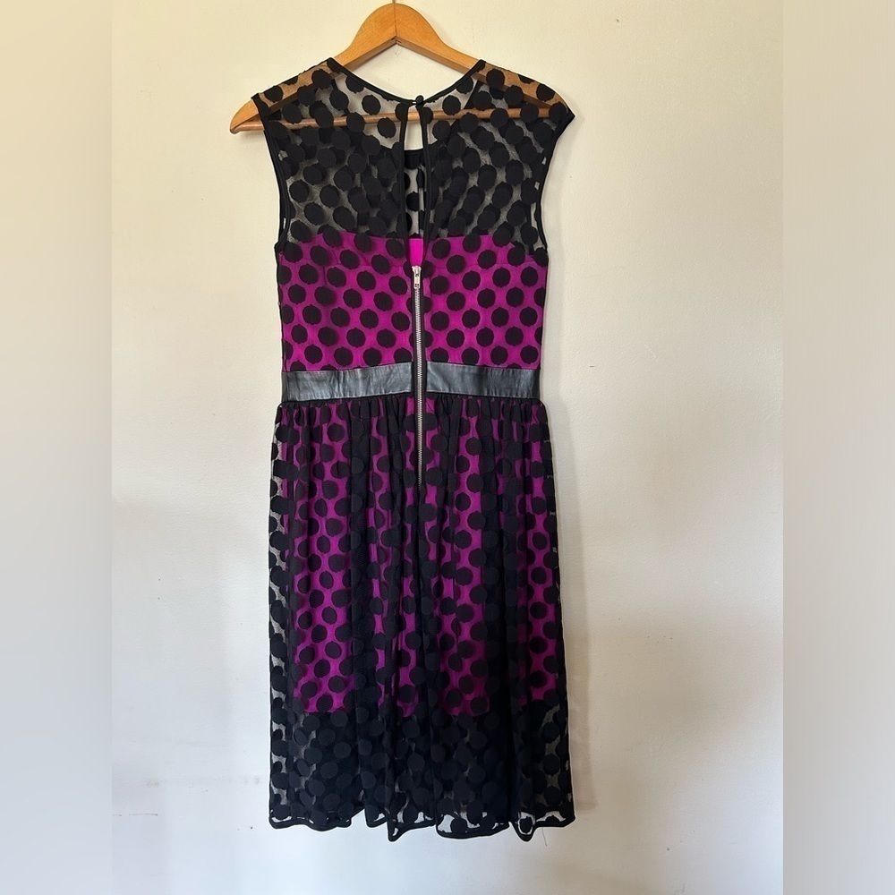 MILLY NWT vintage 80’s Y2K Babydoll lace short sleeve Midi Dress corset 6 HOCO - Picture 3 of 11